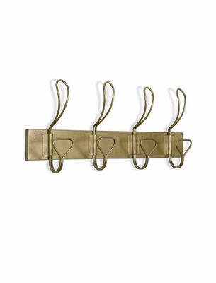 BROMPTON HOOK RAIL IN ANTIQUE BRASS