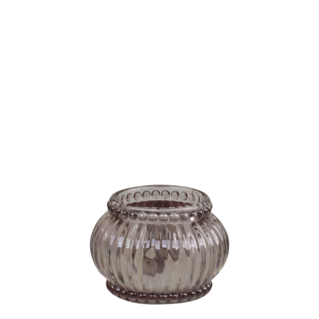 TEALIGHT HOLDER WITH PEARL EDGE