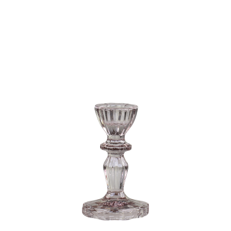 CANDLESTICK WITH LACE EDGE- SMALL