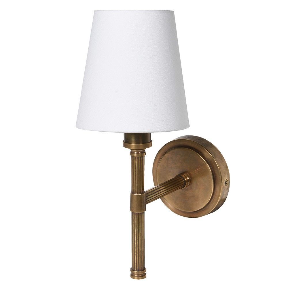 BORA WALL LIGHT IN HAND RUBBED BRASS