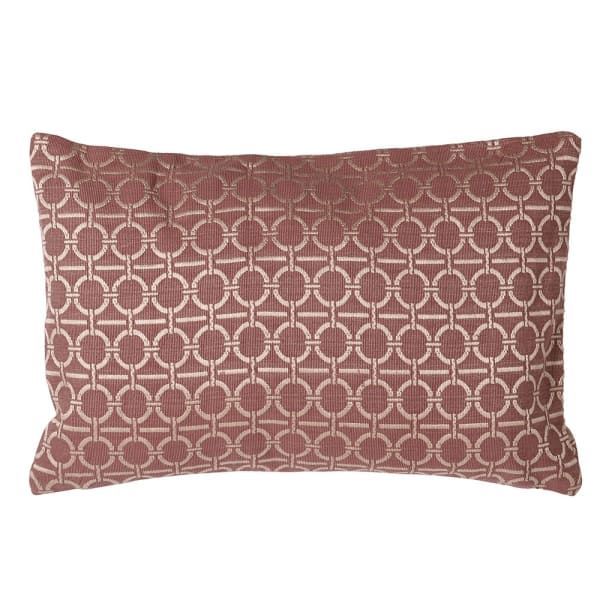 RUST CIRCLE LINK CUSHION 35x55cm