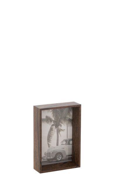 SMALL MOIRA DEEP FRAME IN BROWN