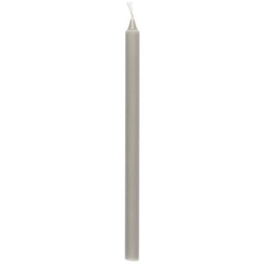 4 TALL TAPER CANDLES - FRENCH GREY