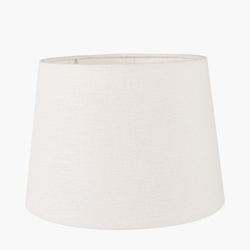 LYS WHITE LINEN TAPERED LAMPSHADE 40cm