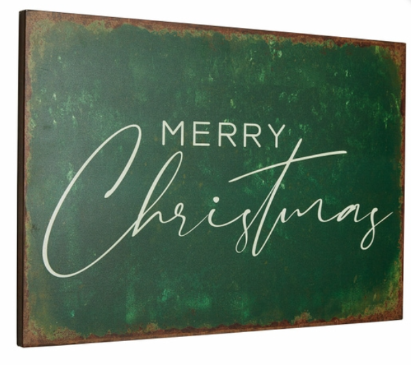 MERRY CHRISTMAS METAL SIGN