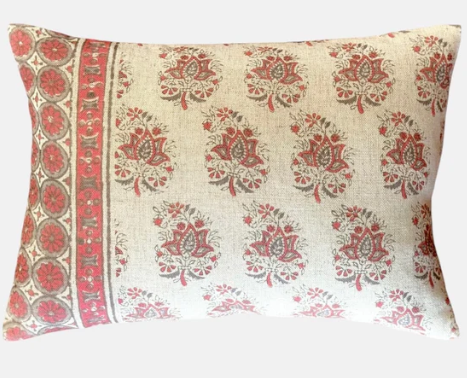 SPRIG RED CUSHION 35x50cm