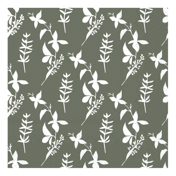 FLORAL MOSS DINNER NAPKINS