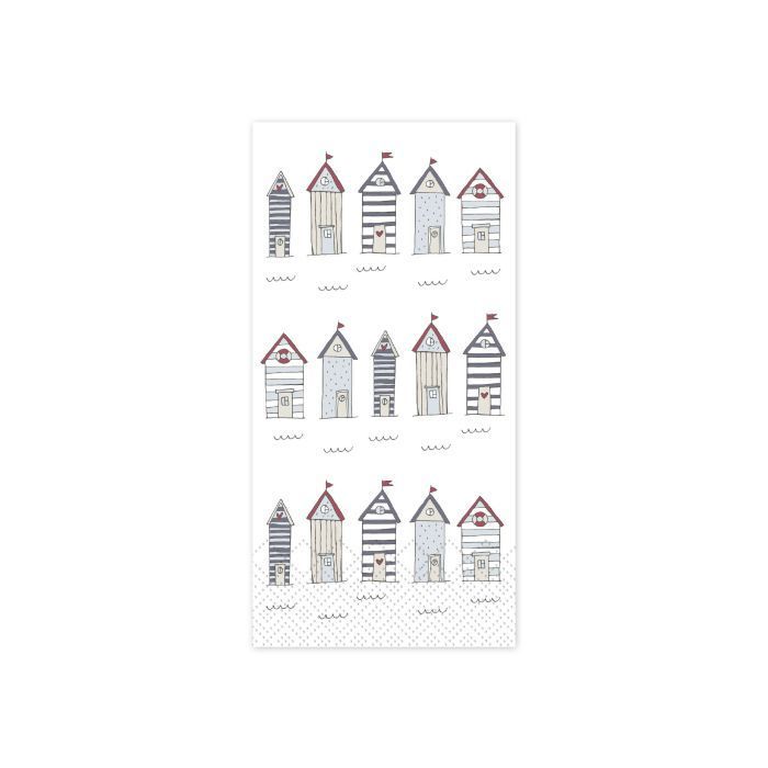 BUFFET NAPKIN WITH BEACH HOUSES