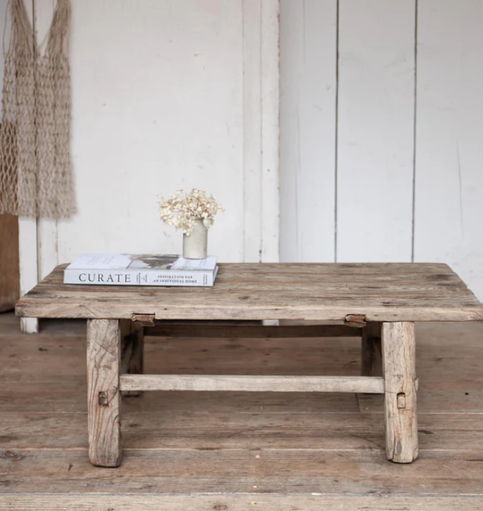 RUSTIC ELM COFFEE TABLE