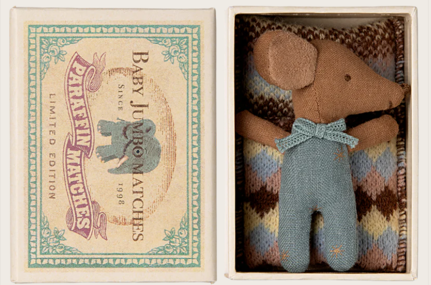 SLEEPY WAKEY IN A MATCHBOX BLUE