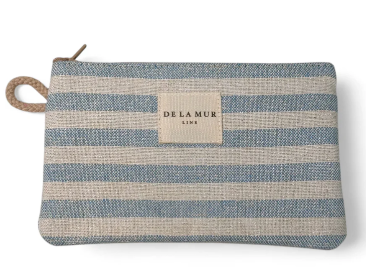 BLUE STRIPE COIN PURSE