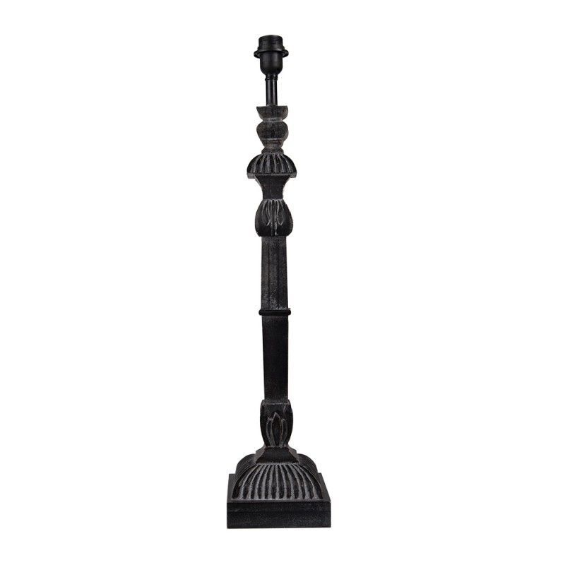 GRANADA BLACK WOODEN LAMP BASE