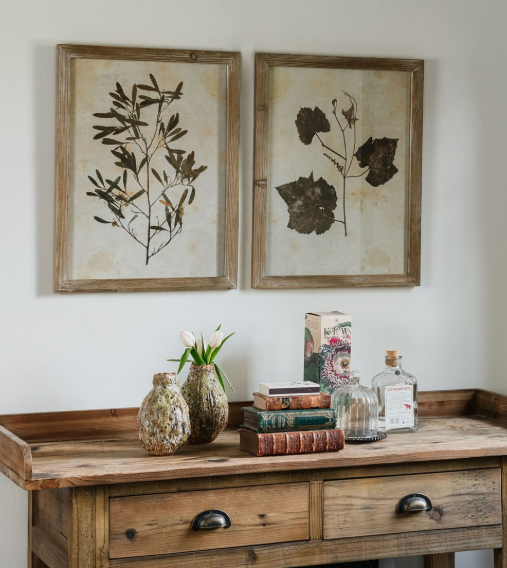 SET OF 2 LEAF PRINTS