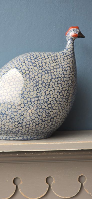 LARGE GREY AND BLUE SPOTTED GUINEA FOWL