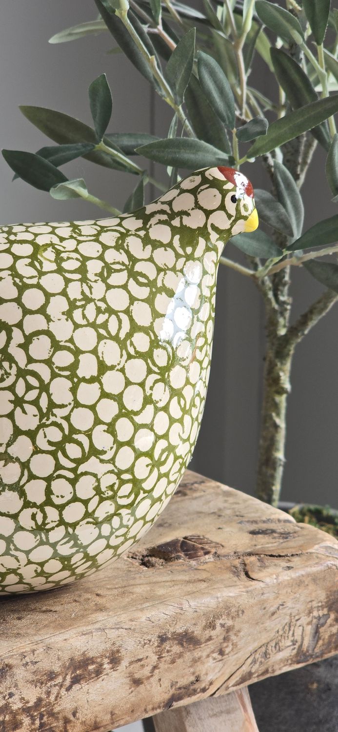 SMALL FERN GREEN SPOTTED QUAIL