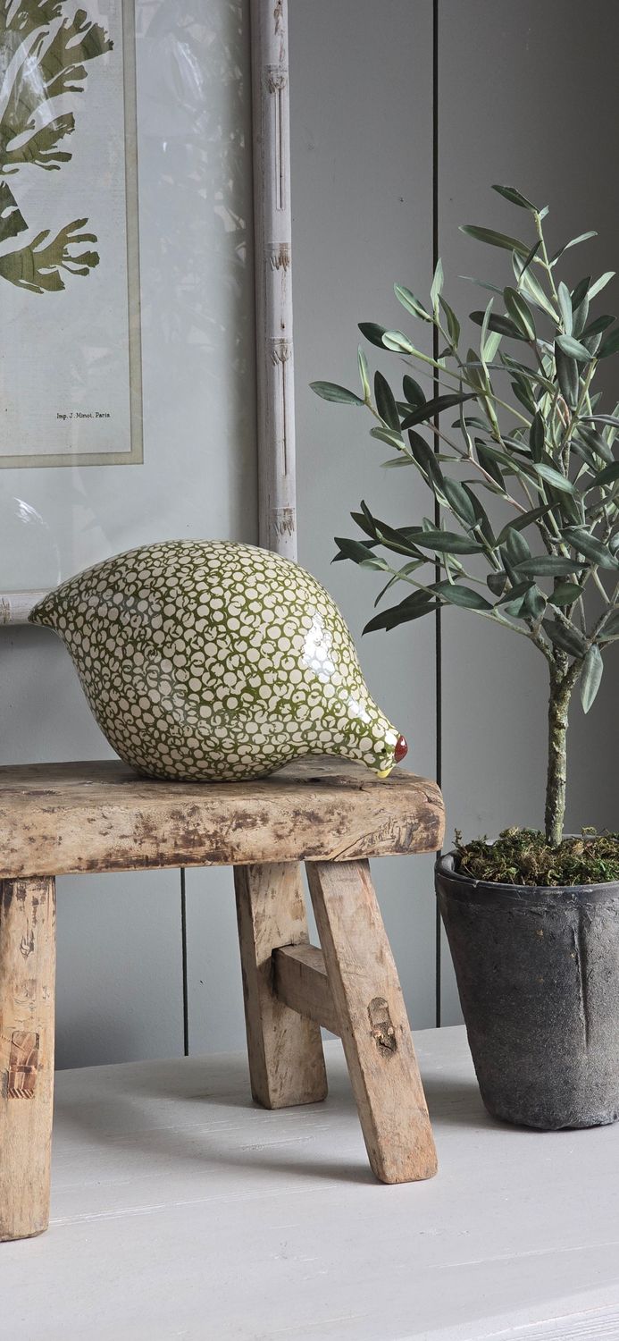 LARGE FERN GREEN SPOTTED QUAIL