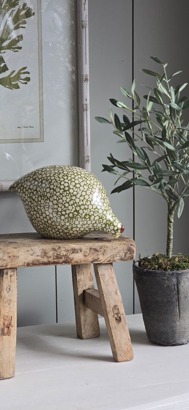 LARGE FERN GREEN SPOTTED QUAIL