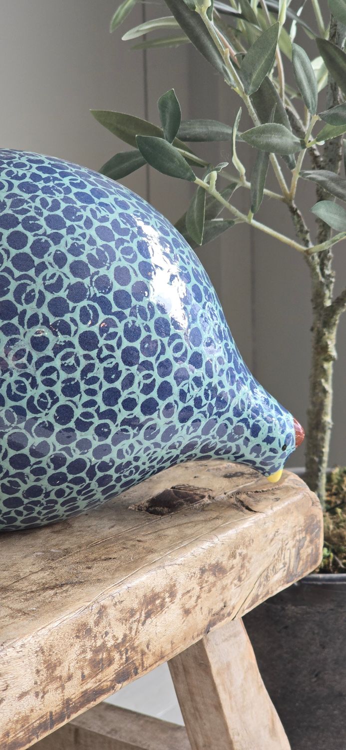 LARGE TURQUOISE ON BLUE SPOTTED QUAIL
