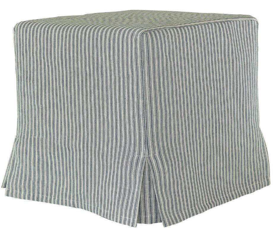 COAST LOOSE COVER BLUE STRIPE STOOL