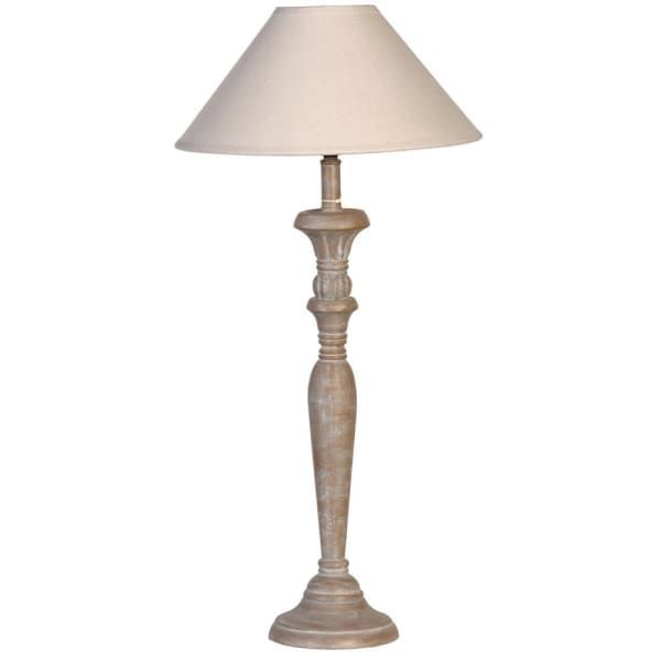 CHLOE BEIGE LAMP WITH SHADE
