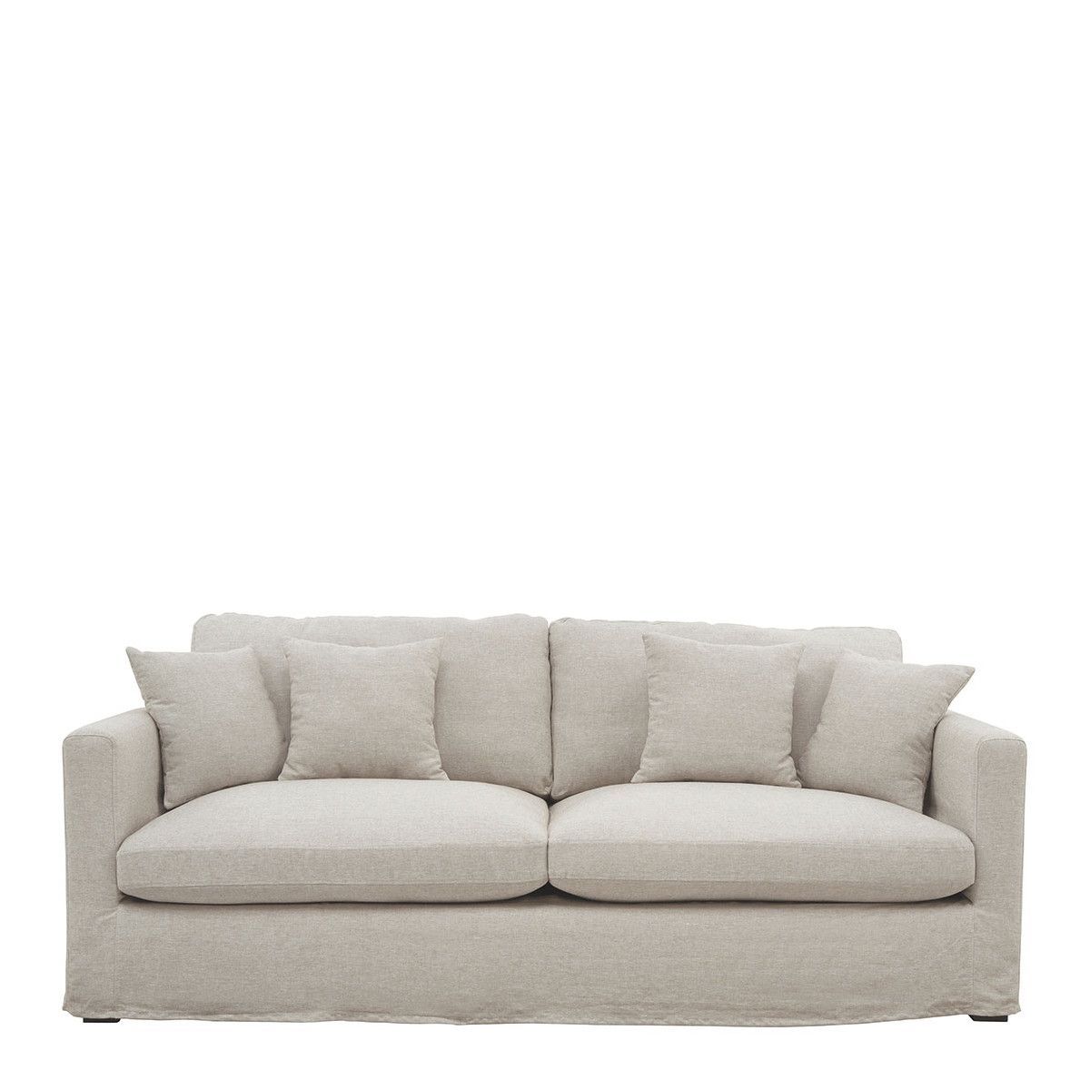 ANGIE SOFA IN NATURAL LINEN 215cm