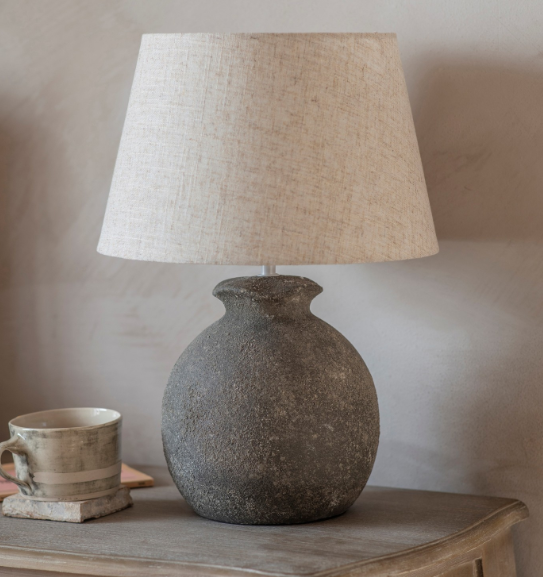 BRENT TEXTURED LAMP BASE AND SHADE