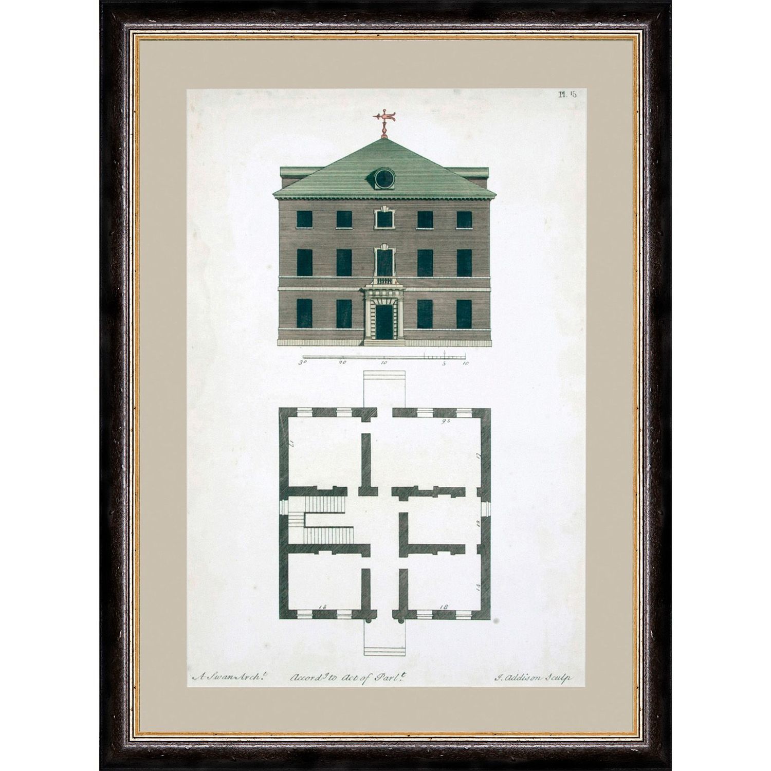 ADDISON BUILDINGS FRAMED ART  - PRINT 1