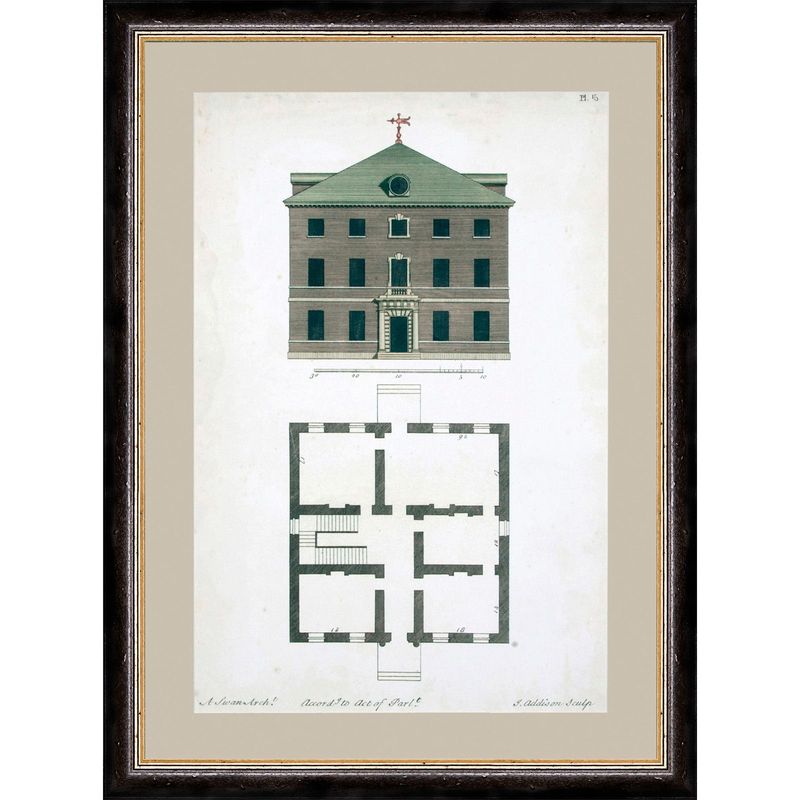ADDISON BUILDINGS FRAMED ART  - PRINT 1