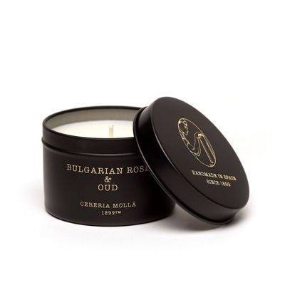TIN TRAVEL CANDLE BULGARIAN ROSE AND OUD