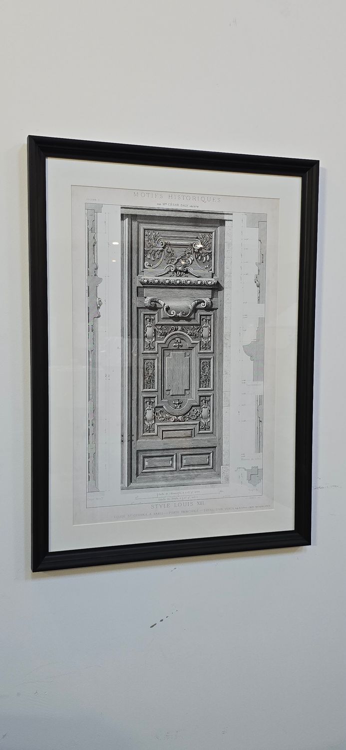 FRAMED FRENCH FACADE PRINT NO 1