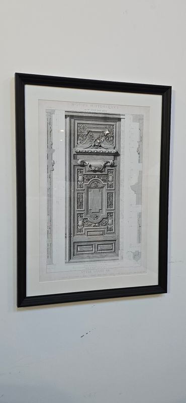 FRAMED FRENCH FACADE PRINT NO 1