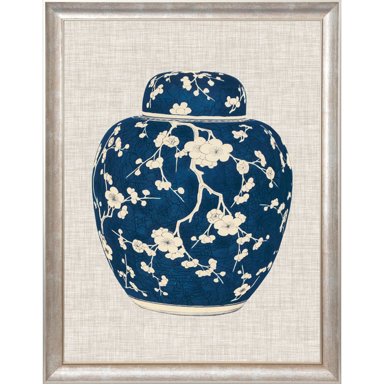 FRAMED BLUE GINGER JAR PRINT  NO1