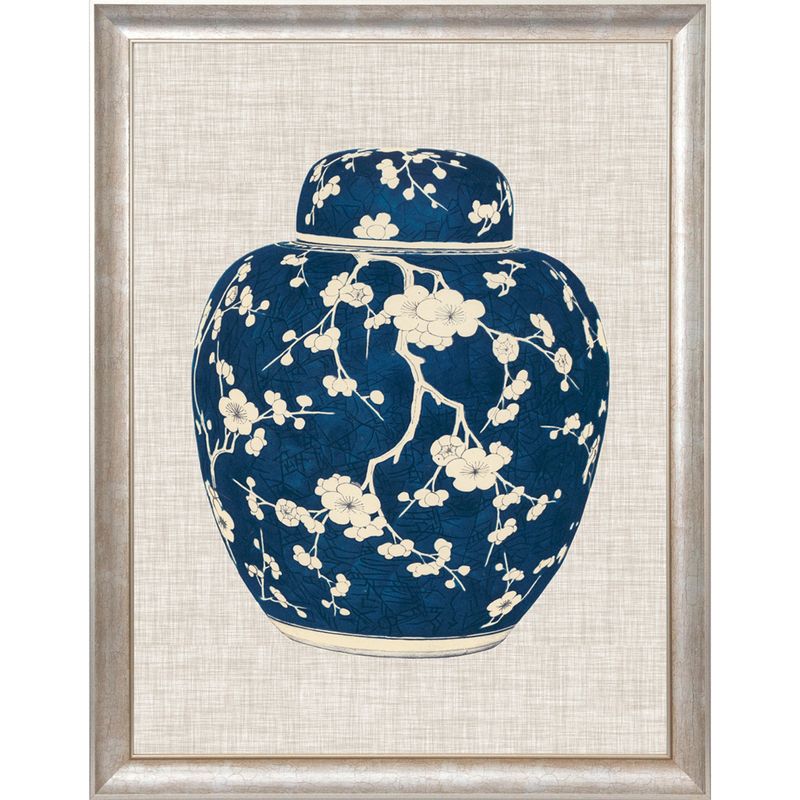 FRAMED BLUE GINGER JAR PRINT  NO1