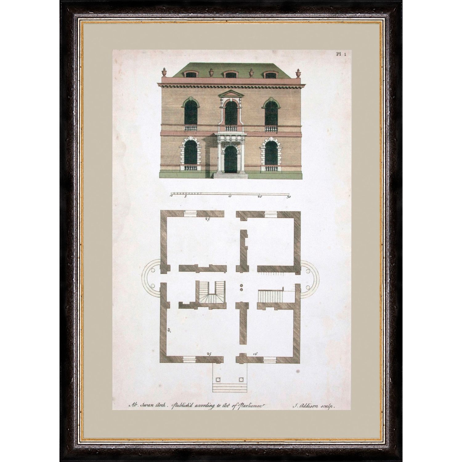 ADDISON BUILDINGS FRAMED ART  - PRINT 2