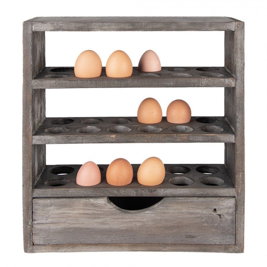 LARGE WOODEN EGG CABINET
