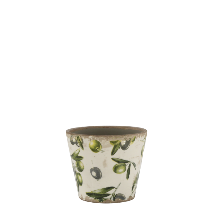 OLIA OLIVE DESIGN PLANTER IN SMALL