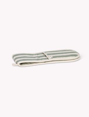 HARLTON WIDE STRIPE OVEN GLOVE IN ROSEMARY