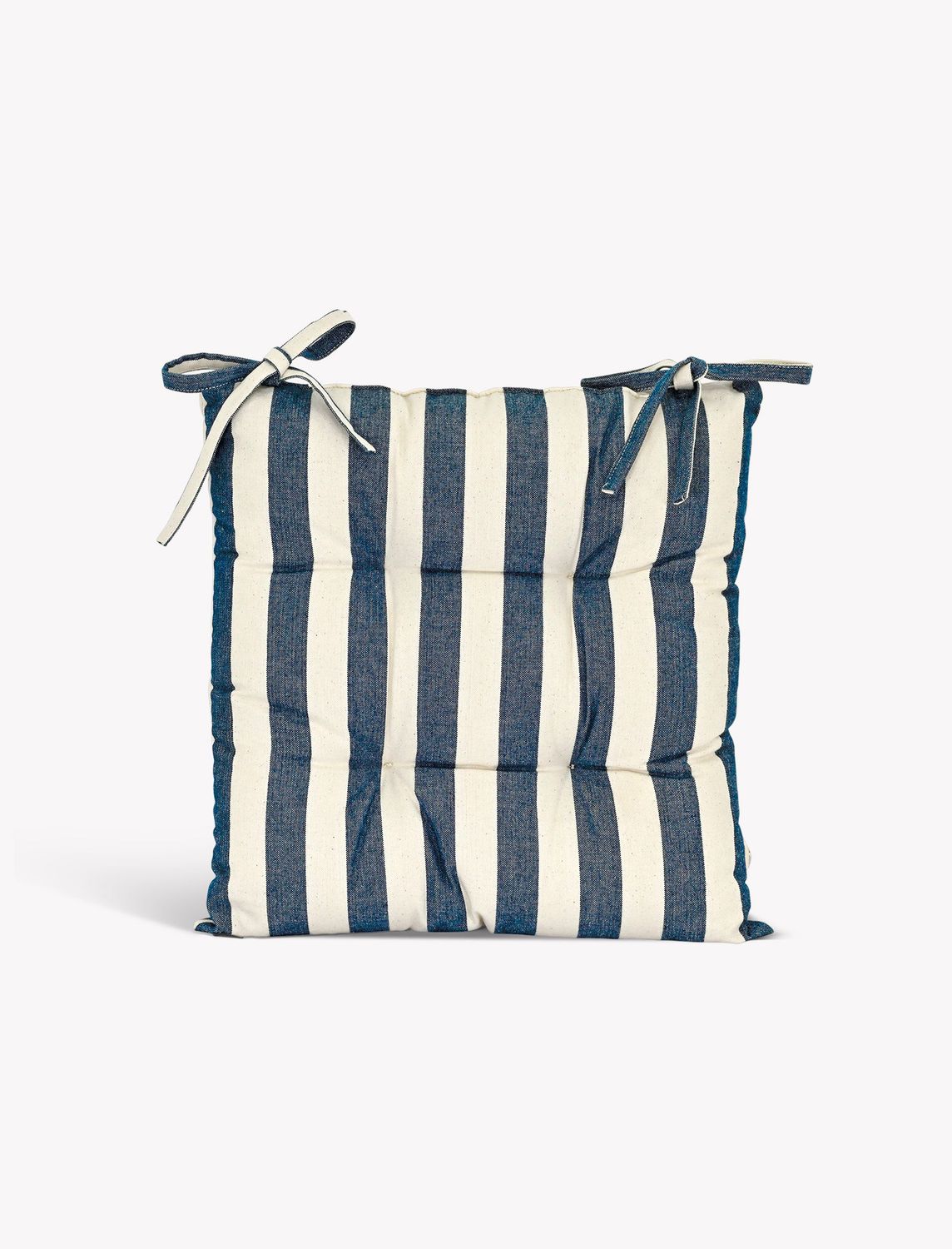 HARLTON WIDE STRIPE SEAT PAD IN INK
