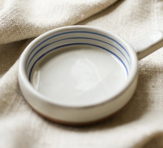 BRETON STRIPE OLIVE DISH IN INK