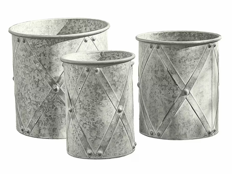 PRETTY ZINC PLANTER MEDIUM