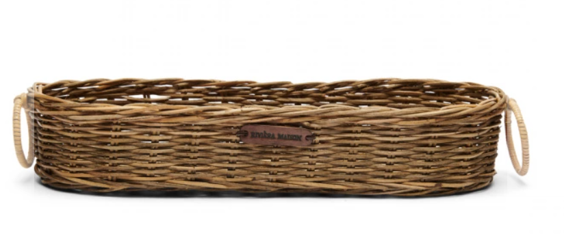 RUSTIC RATTAN BAGUETTE BASKET