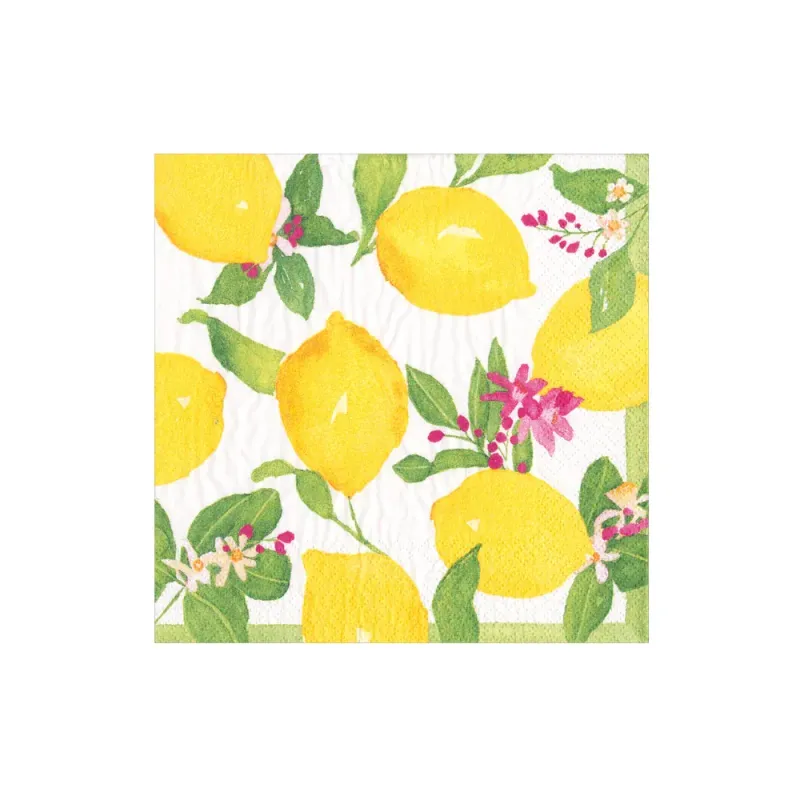 LIMONCELLO PAPER COCKTAIL NAPKINS 20 PACK