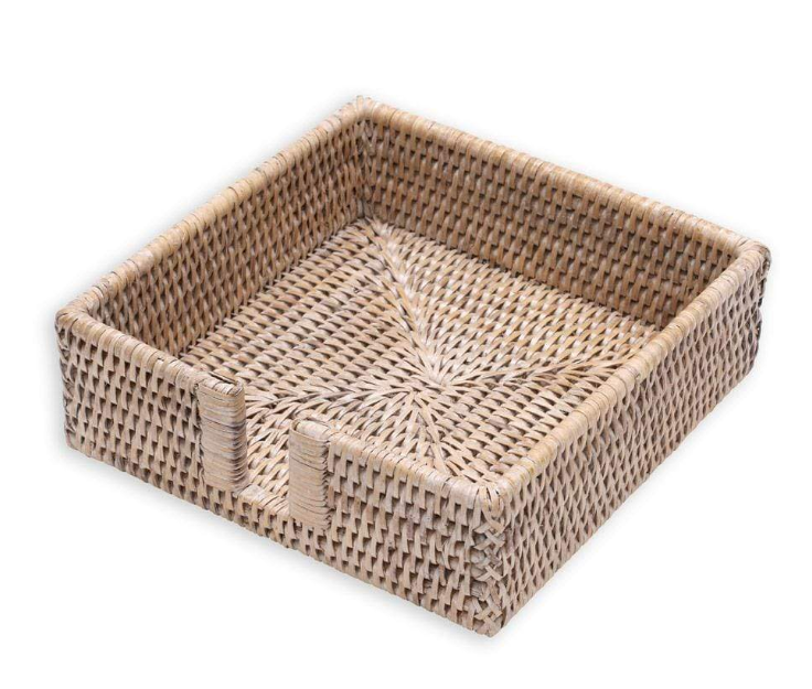 LUNCH NAPKIN HOLDER IN RATTAN