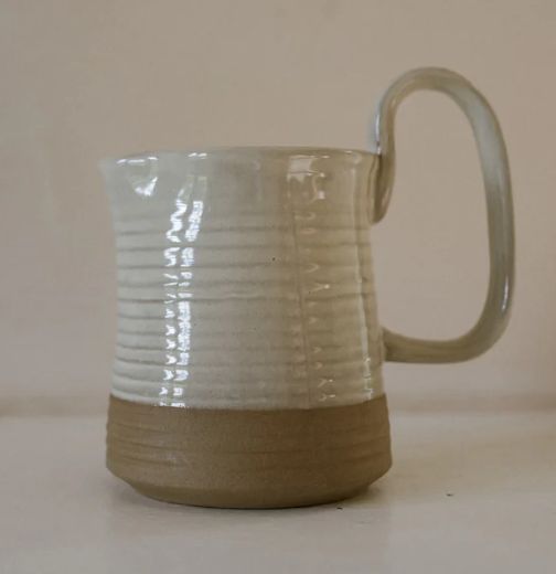 STONEWARE KULAMPU JUG IN MILK WHITE