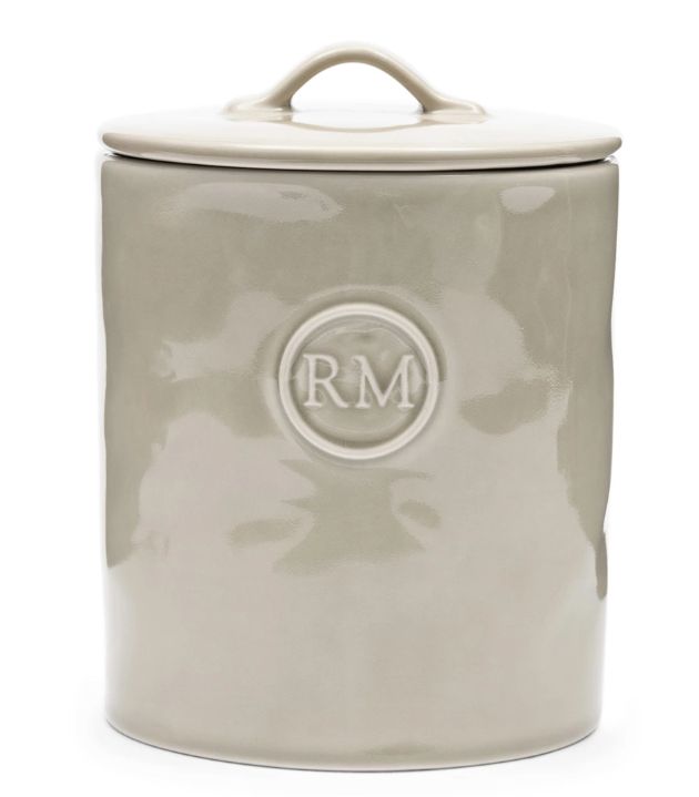 PORTOFINO STORAGE JAR MEDIUM IN FLAX