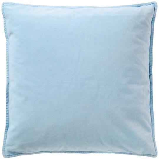 STONE WASHED VELVET CUSHION 50X50cm NORDIC SKY