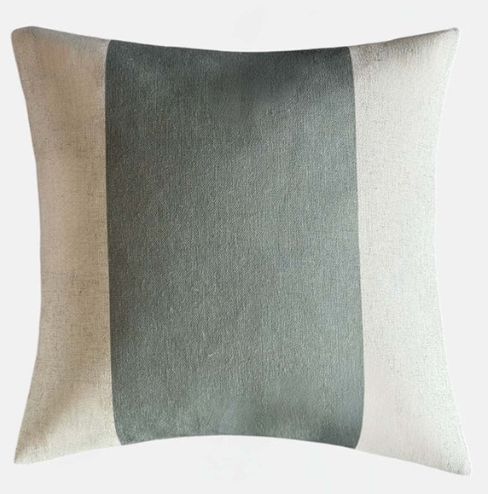 OLIVE ATLANTIC STRIPE CUSHION 50x50cm
