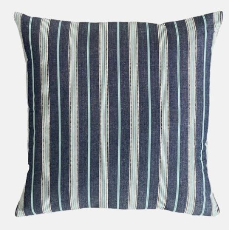 PIMA BLUE STRIPE CUSHION 50x50cm