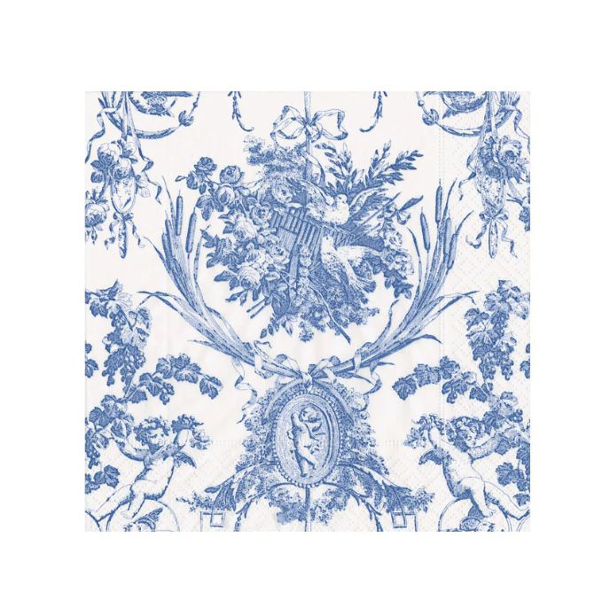 BLUE TOILE COCKTAIL NAPKIN 20 PACK