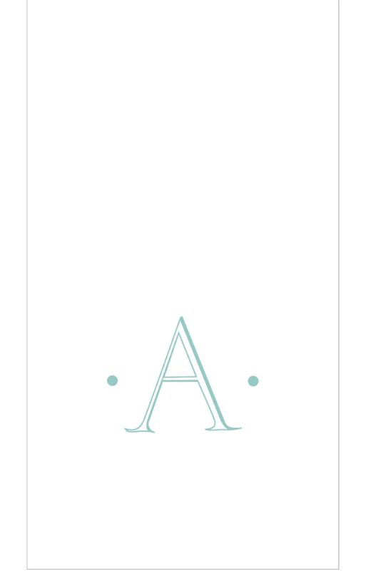 MONOGRAM PAPER LINEN GUEST NAPKINS -  INITIAL A